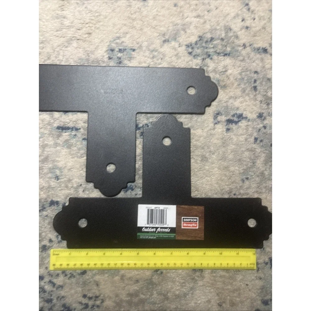 Lot of 2 Simpson APT4 Outdoor Accent Mission Collection Connector T Strap-4x4